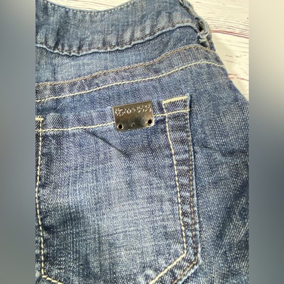 Guess Womens Jean Shorts Size 24 Denim Raw Hem Cut Off 4” Inseam Low Rise Blue - Picture 7 of 11